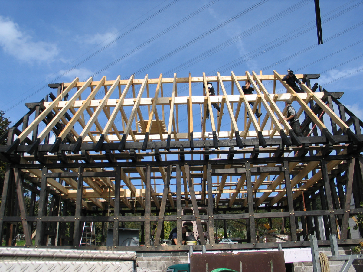 Fachwerkhaus Neubau in Douglasie